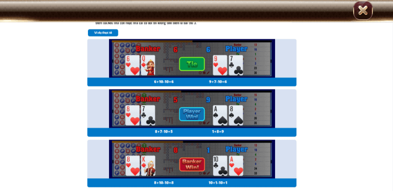Baccarat TDTC: Khám phá luật và những kinh nghiệm cá cược 3 Luật chơi Baccarat TDTC